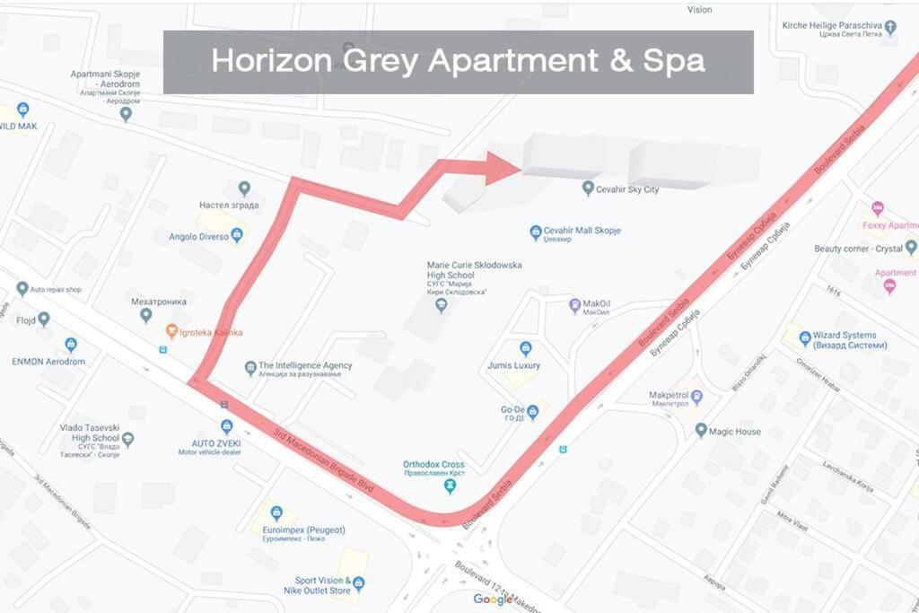 Horizon Grey Apartment & Spa Skopje Extérieur photo